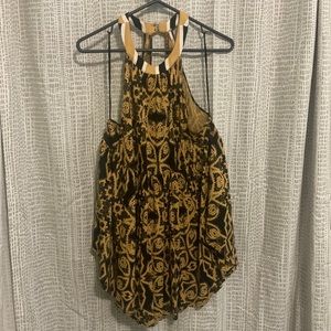 Free People patterned babydoll tunic